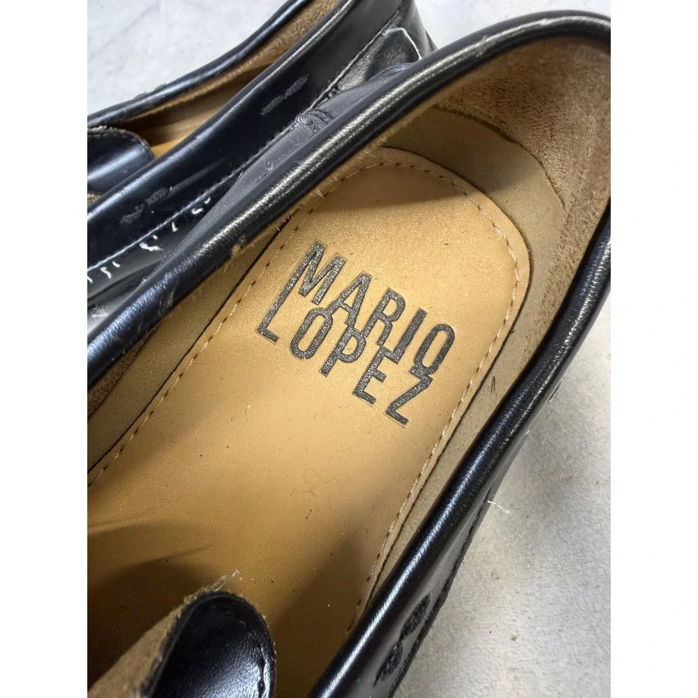 Mario Lopez Shoes‎ Boys Size 4 Black Loafer Dress Slip On Synthetic JUDE-055